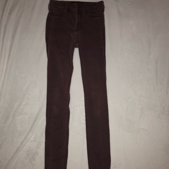 Women’s Hollister Maroon Jeans (0) - Picture 4 of 4